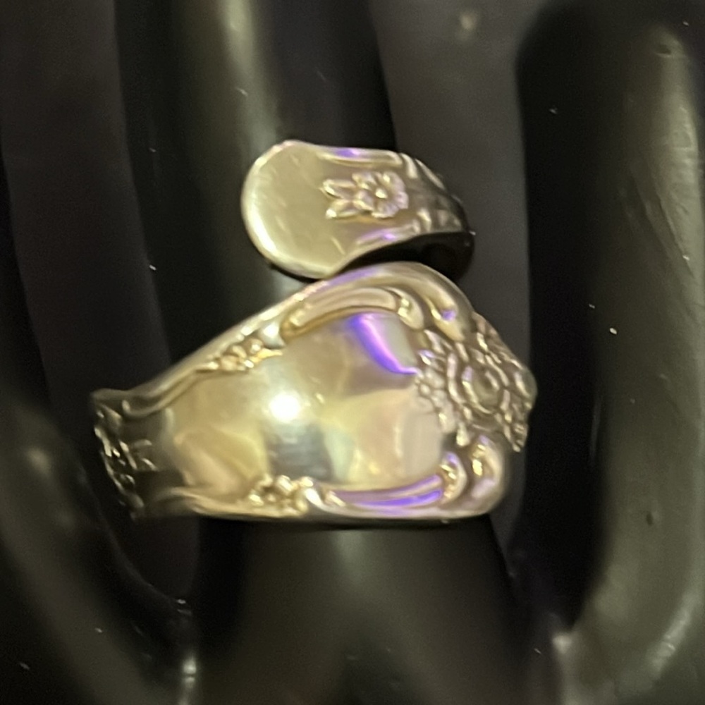 WMA Rogers Oneida LTD Vintage Spoon Ring Flatware Silverware Silver Plated Ring - Picture 3 of 17